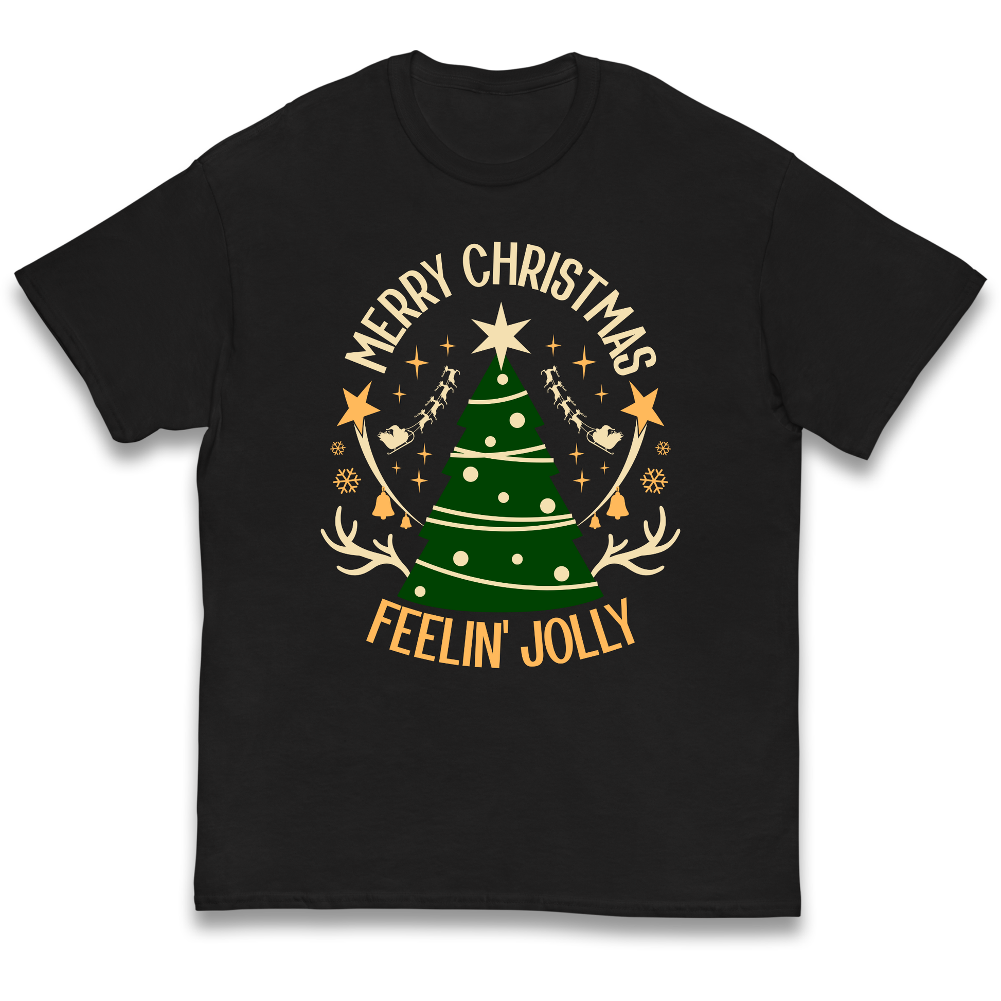 Merry Christmas Feeling Jolly Christmas kids t shirt
