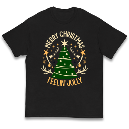 Merry Christmas Feeling Jolly Christmas kids t shirt