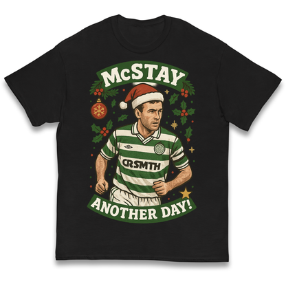 Paul McStay Celtic Christmas Kids T Shirt