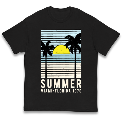 Summer Miami Florida 1970 kids t shirt