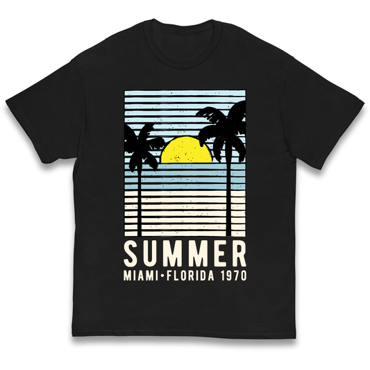 Summer Miami Florida 1970 kids t shirt
