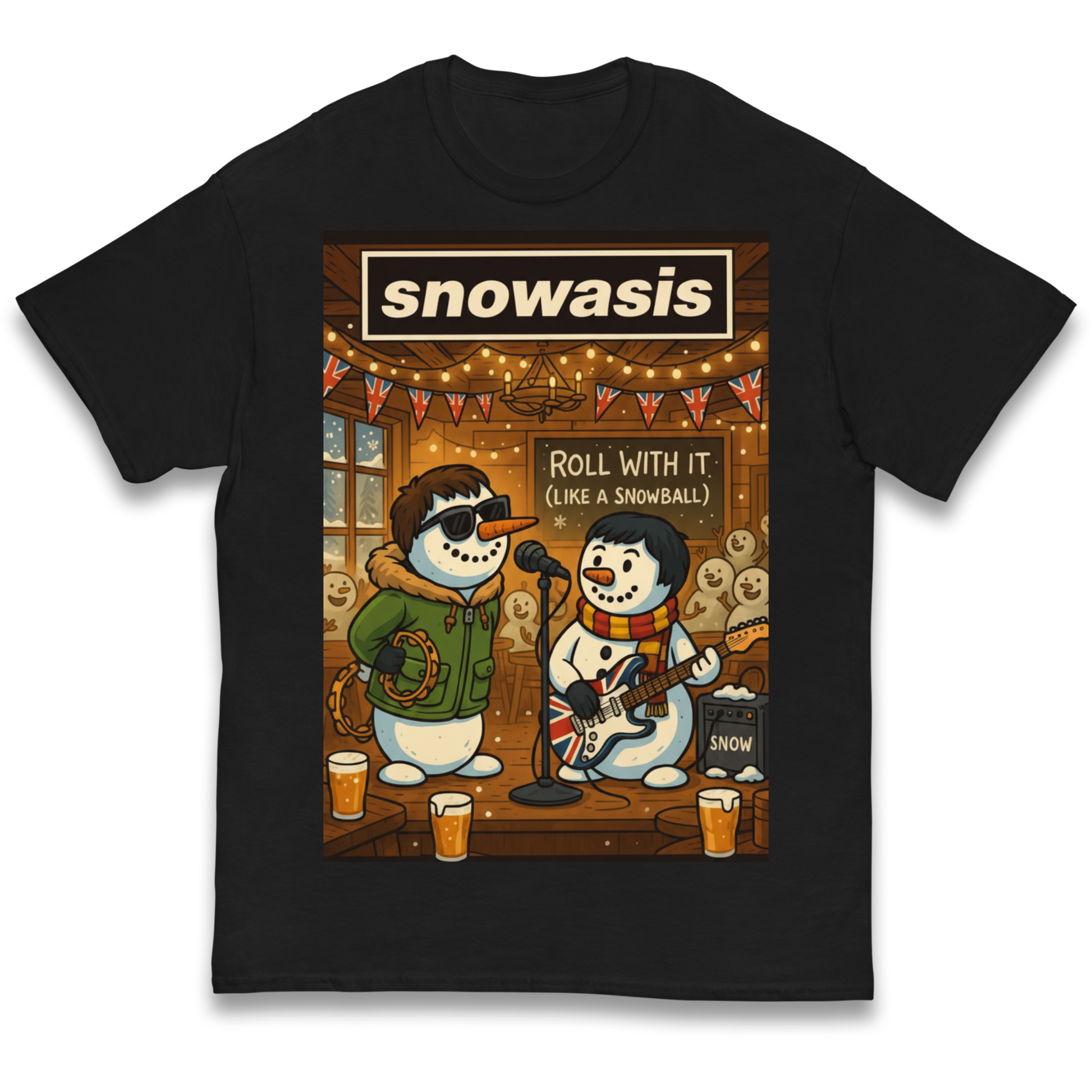 Snowasis Roll Christmas Kids T Shirt