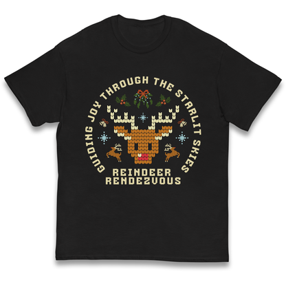 Reindeer Rendezvous Christmas kids t shirt