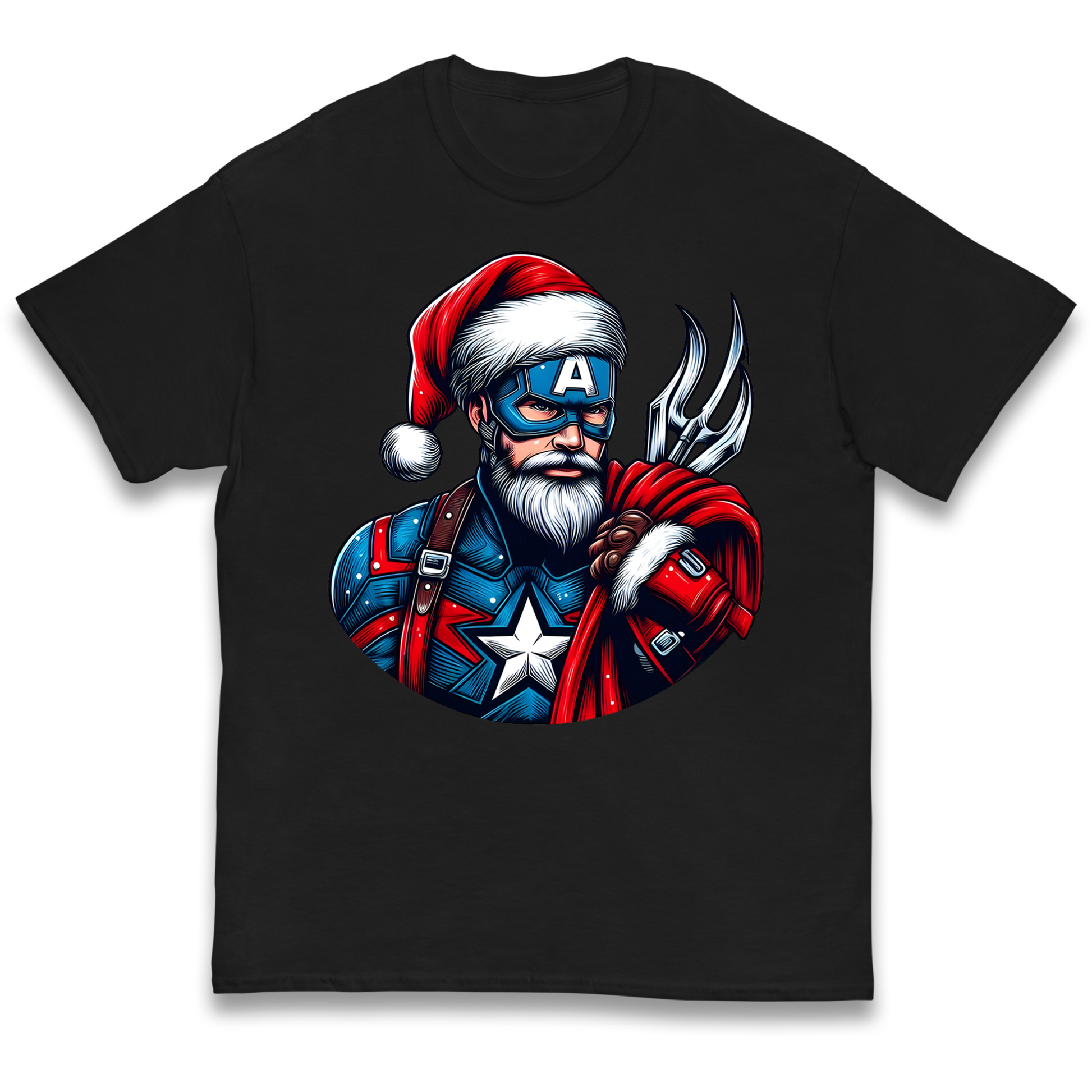Captain America Santa kids t shirt