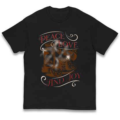 Peace Love And Joy Christmas kids t shirt