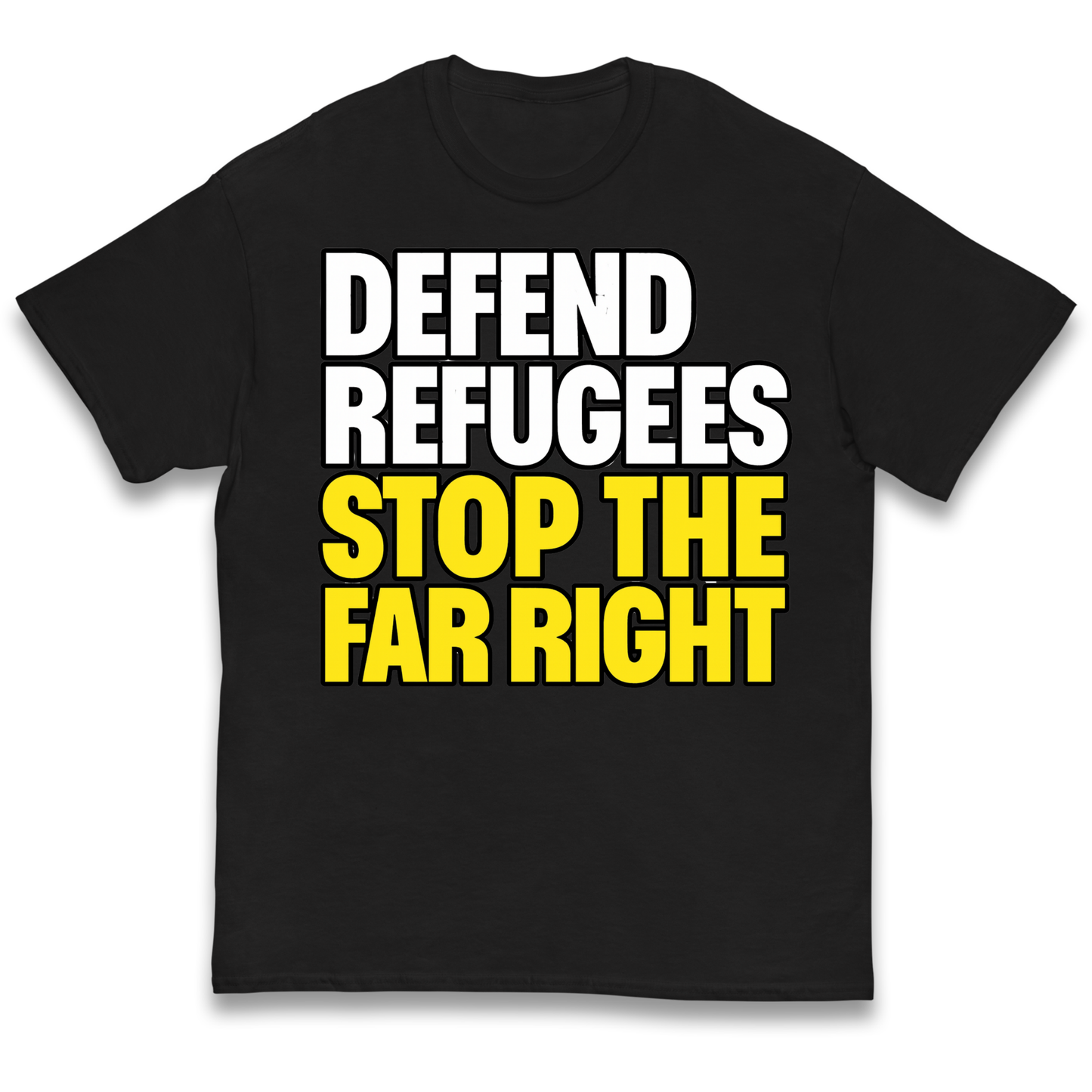 Defend Refugees Stop The Far Right kids t shirt
