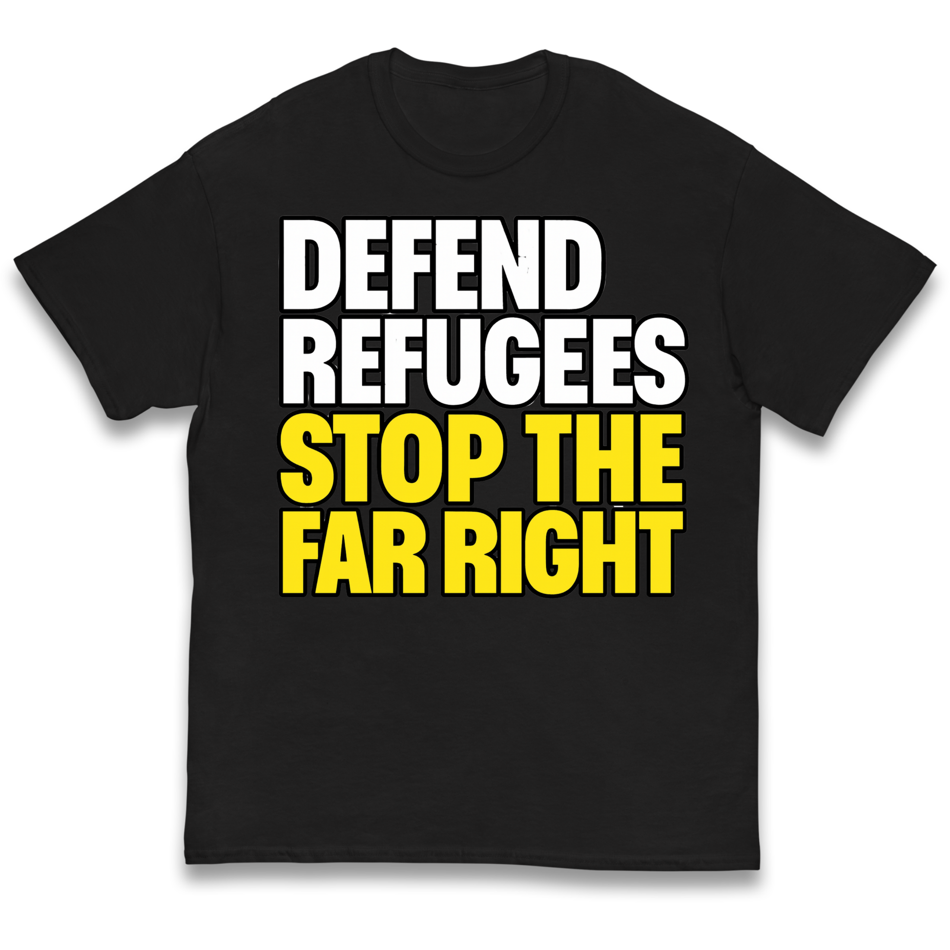 Defend Refugees Stop The Far Right kids t shirt