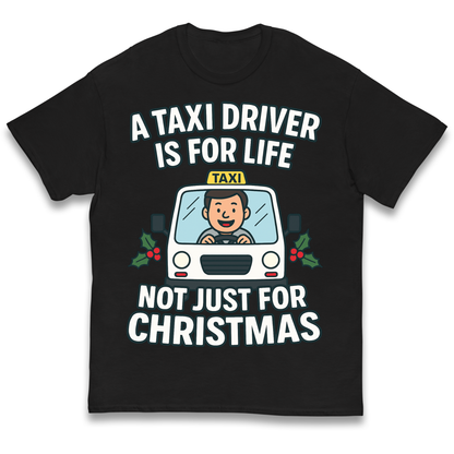Taxi Driver Christmas Kids T Shirt
