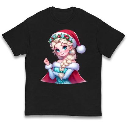 Elsa Frozen Santa kids t shirt
