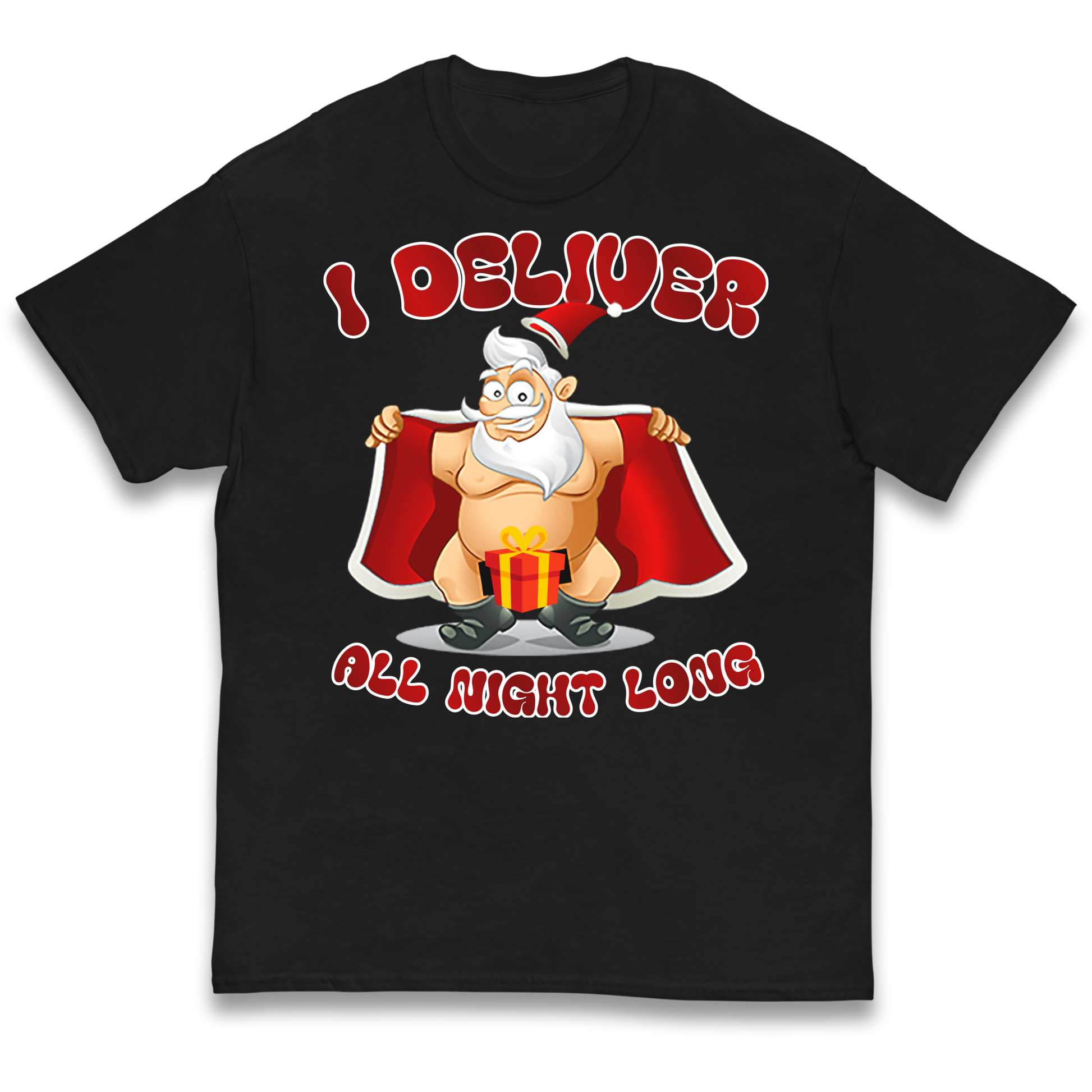 Santa Claus I Deliver All Night Long Christmas kids t shirt