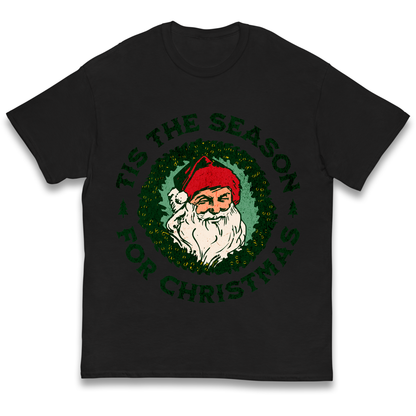 Tis The Season Santa Claus Christmas kids t shirt