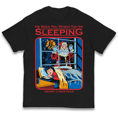 Creepy Santa Claus Christmas kids t shirt