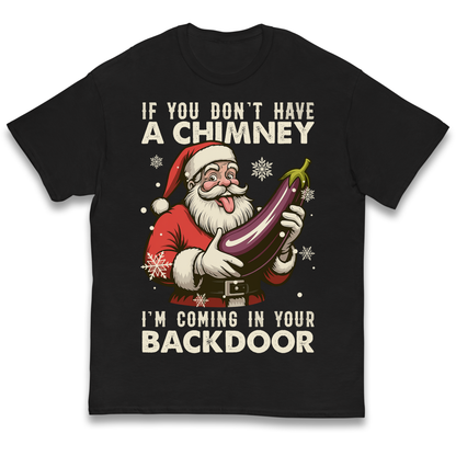 Santa Back Door Kids T Shirt