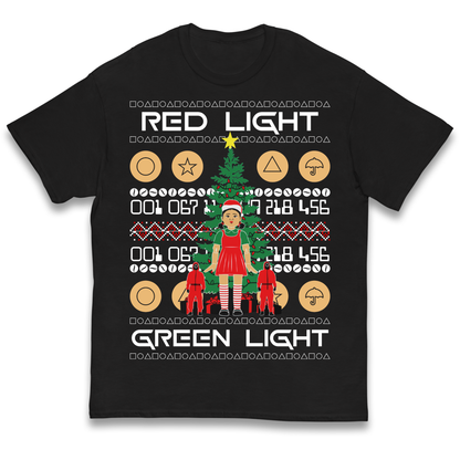 Squid Game Christmas Kids T Shirt