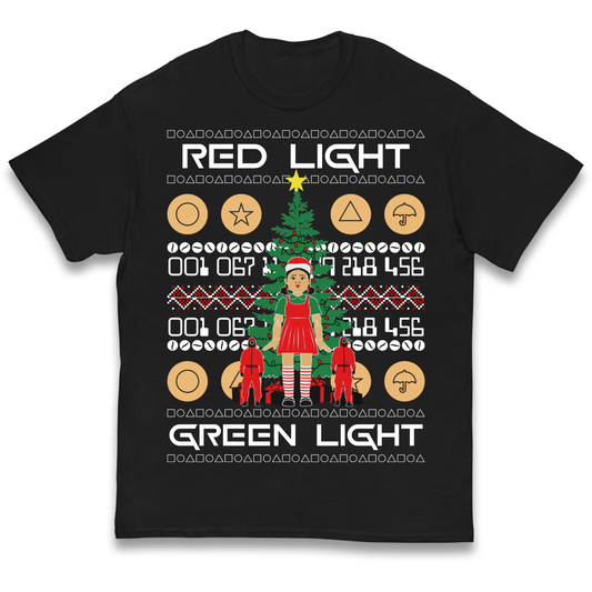 Squid Game Christmas Kids T Shirt