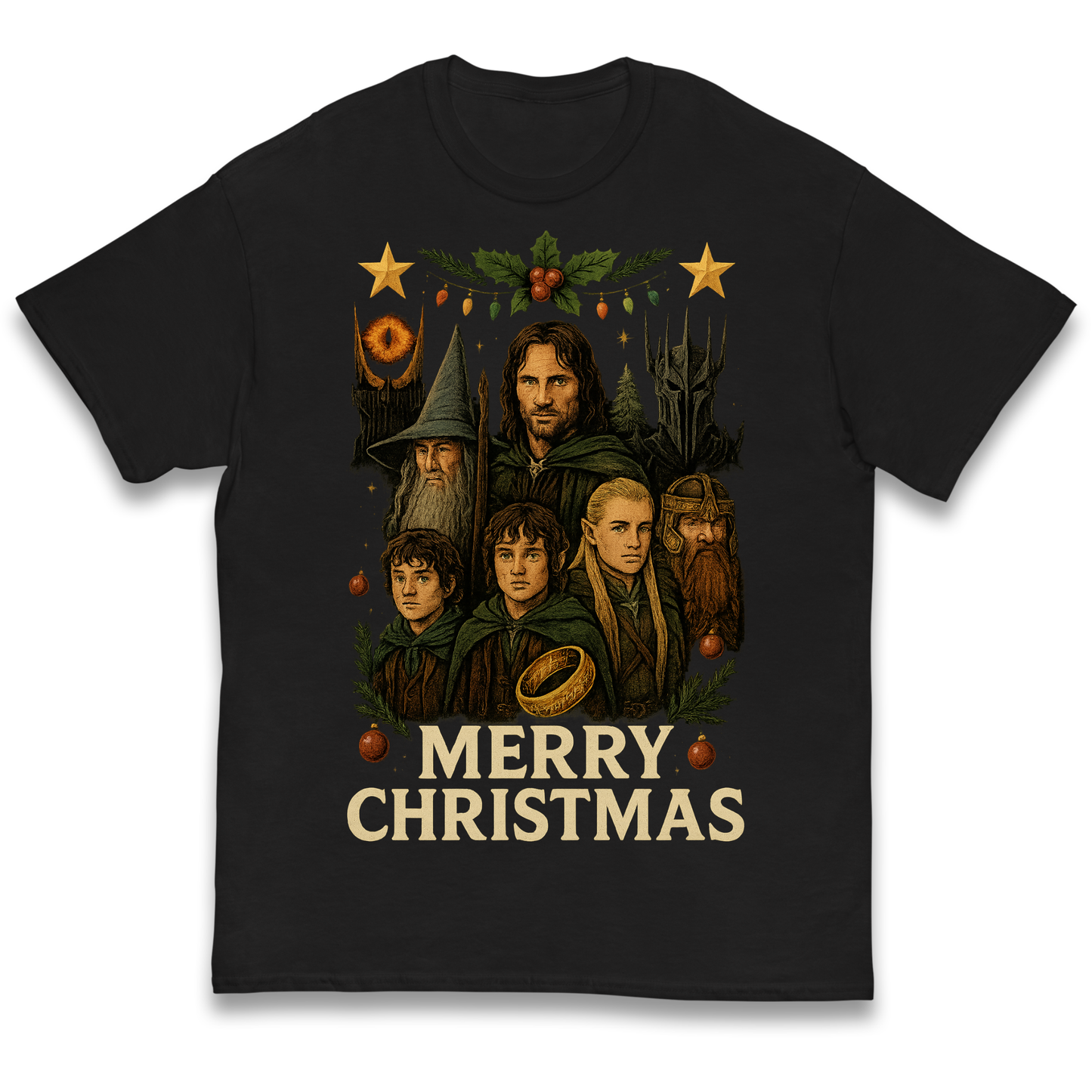 Lord of The Rings Christmas Kids T Shirt