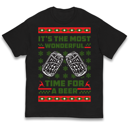 Its The Most Wonderful Time For A Beer Christmas kids t shirt
