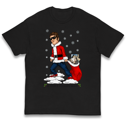 Liam Gallagher Christmas Santa kids t shirt