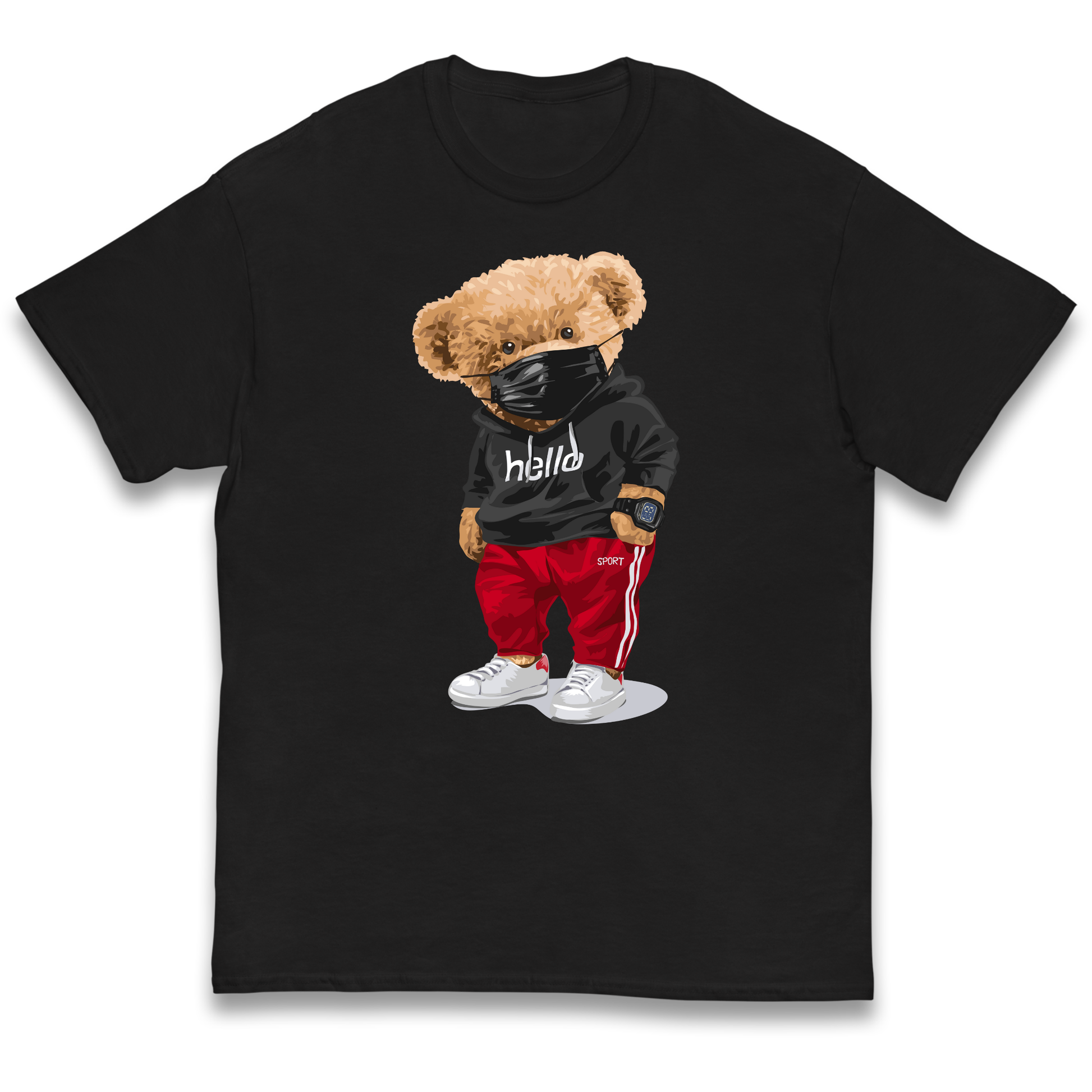 Teddy Bear Hello Streetwear kids t shirt