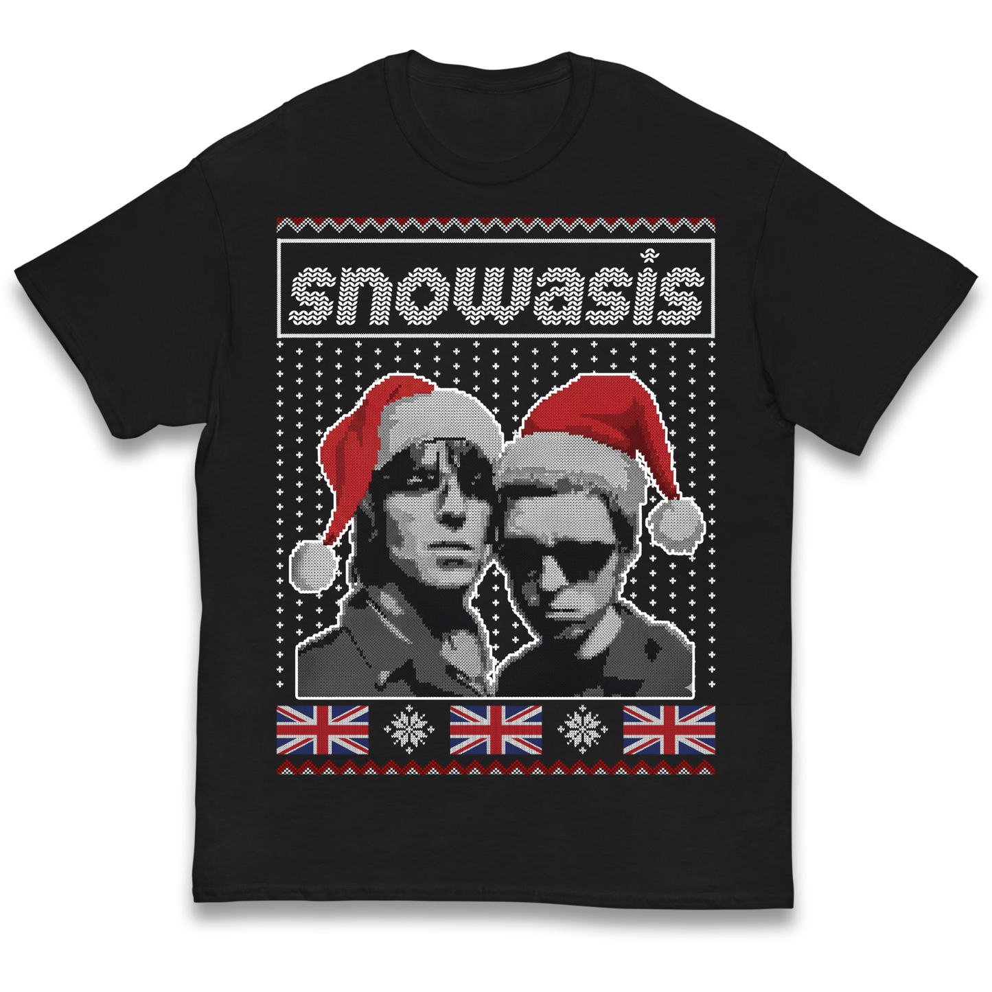 Snowasis Union Jack Christmas Kids T Shirt