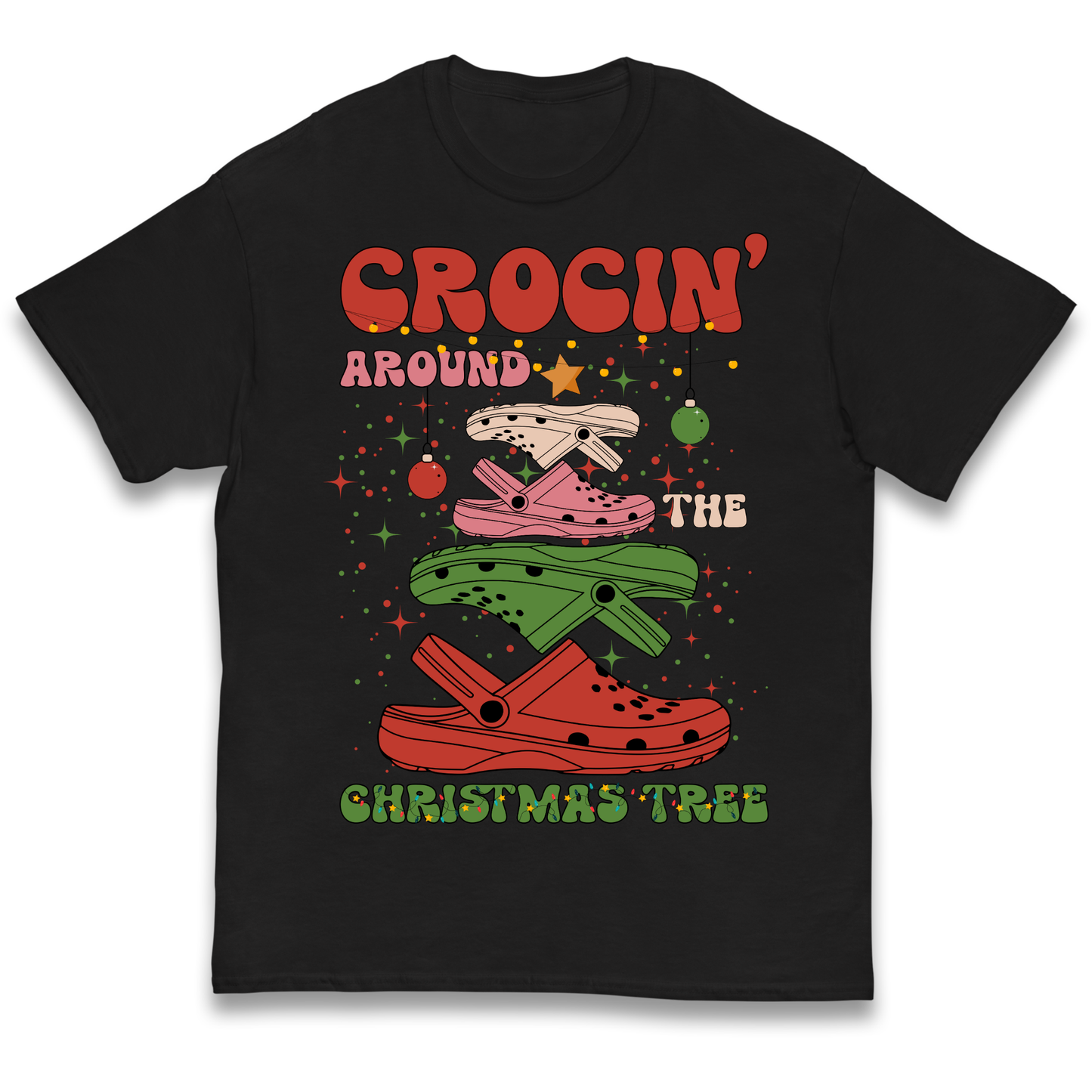 Crockin Around the Christmas Tree Christmas kids t shirt