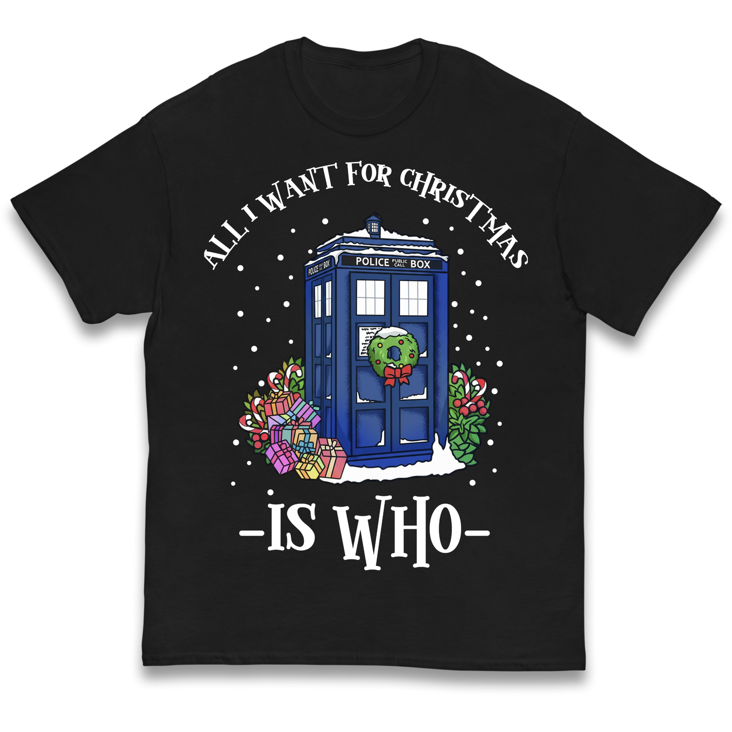 Dr Who Christmas kids t shirt