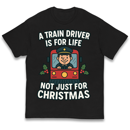 Train Driver Christmas Kids T Shirt