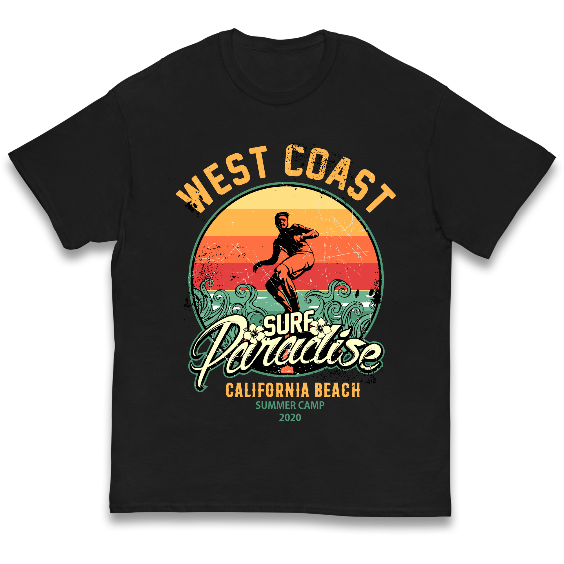 West Coast Surf Paradise kids t shirt