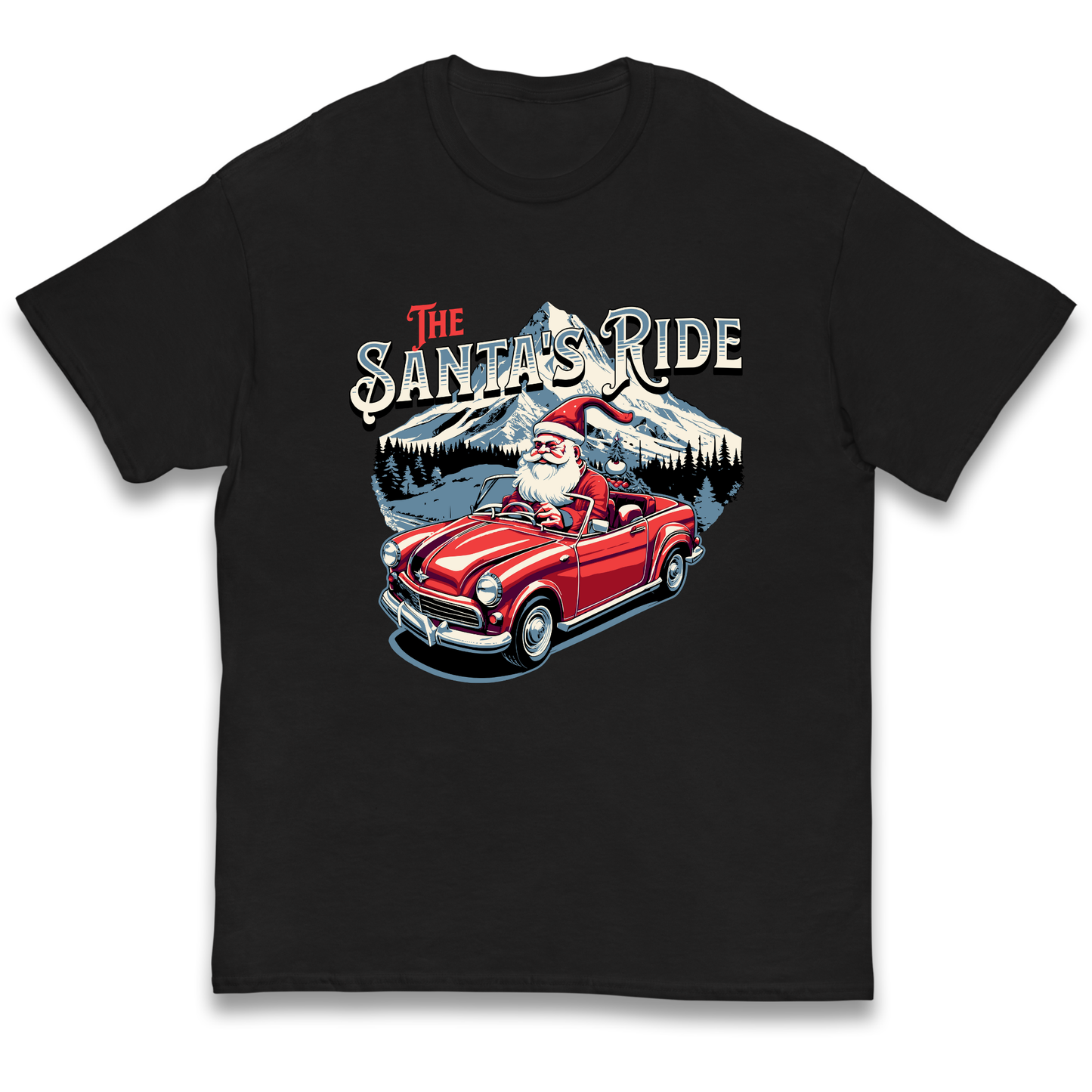 The Santas Ride Christmas kids t shirt