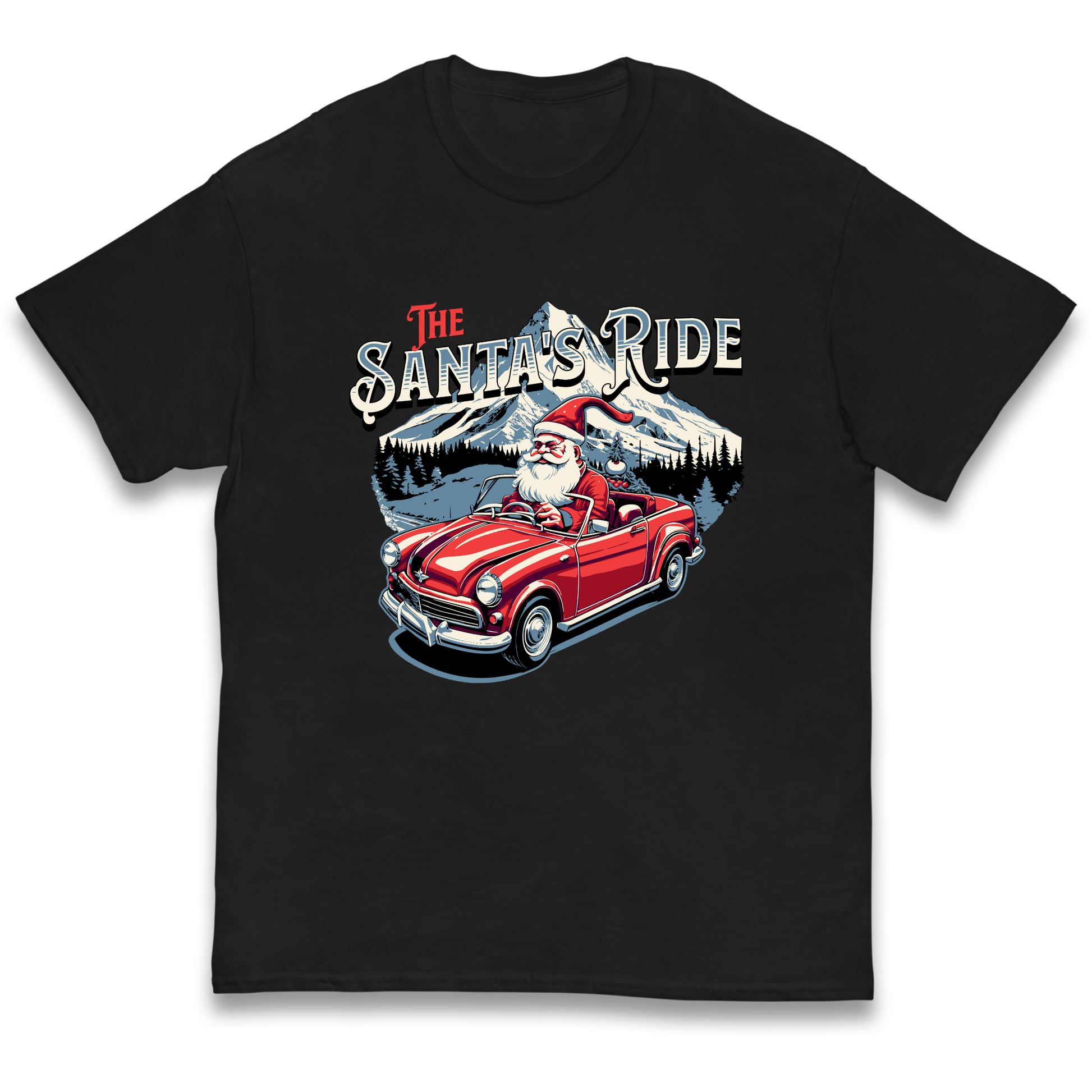 The Santas Ride Christmas kids t shirt