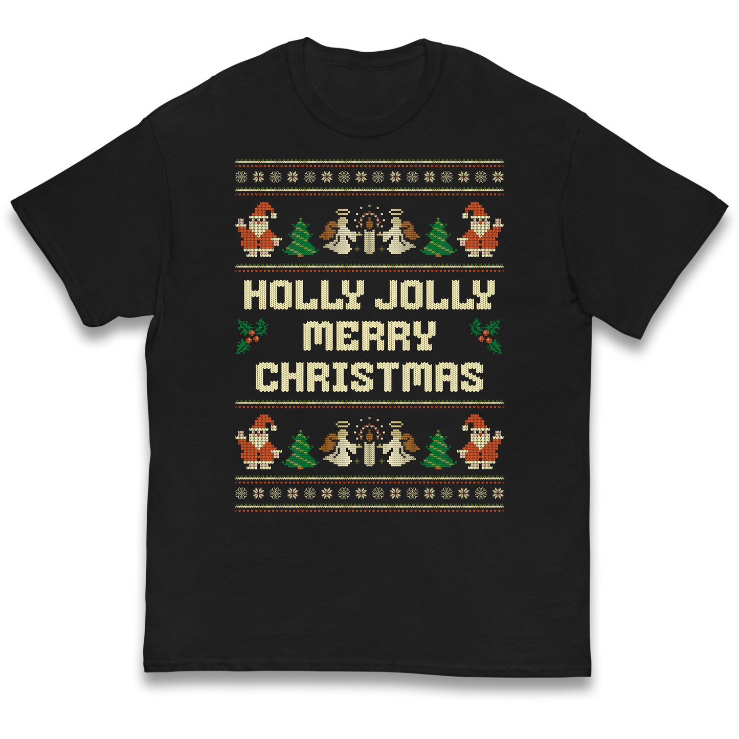 Holly Jolly Merry Christmas kids t shirt