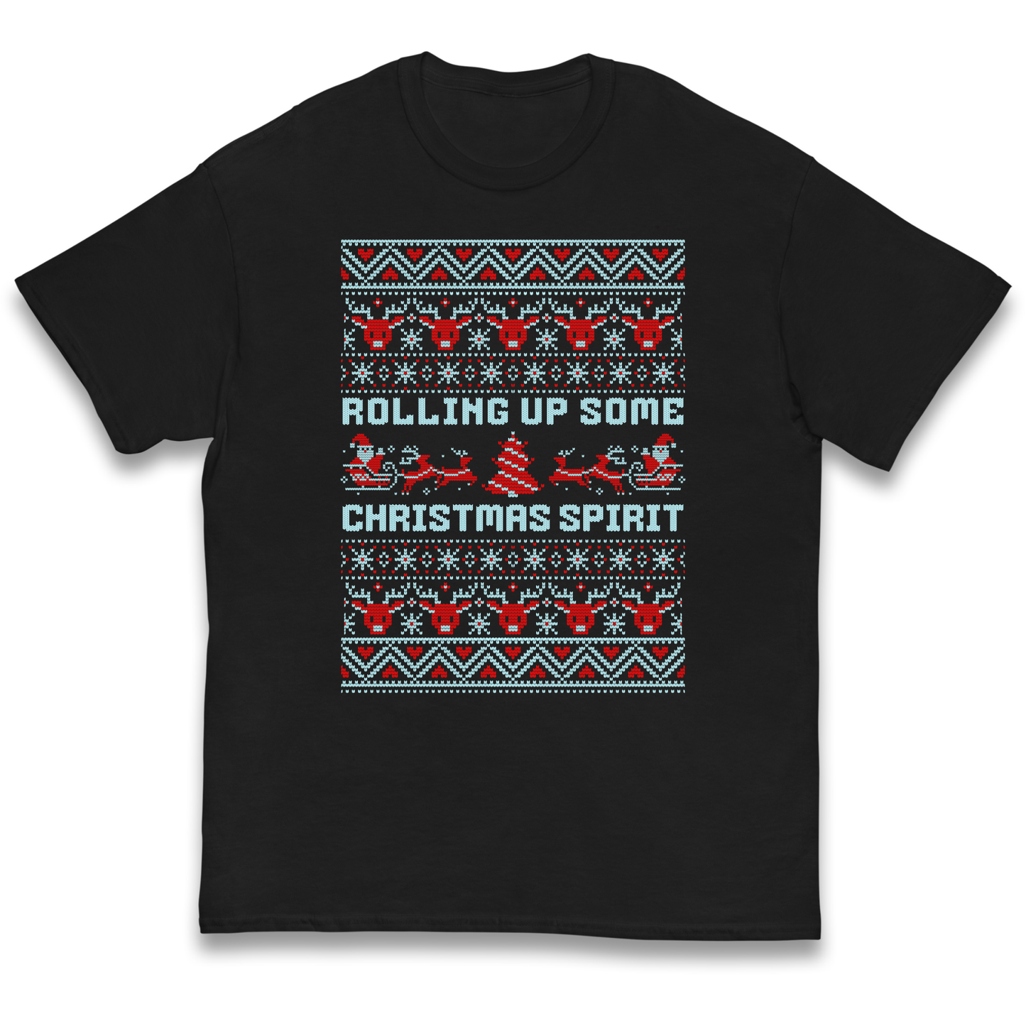 Rolling up Some Christmas Spirit kids t shirt