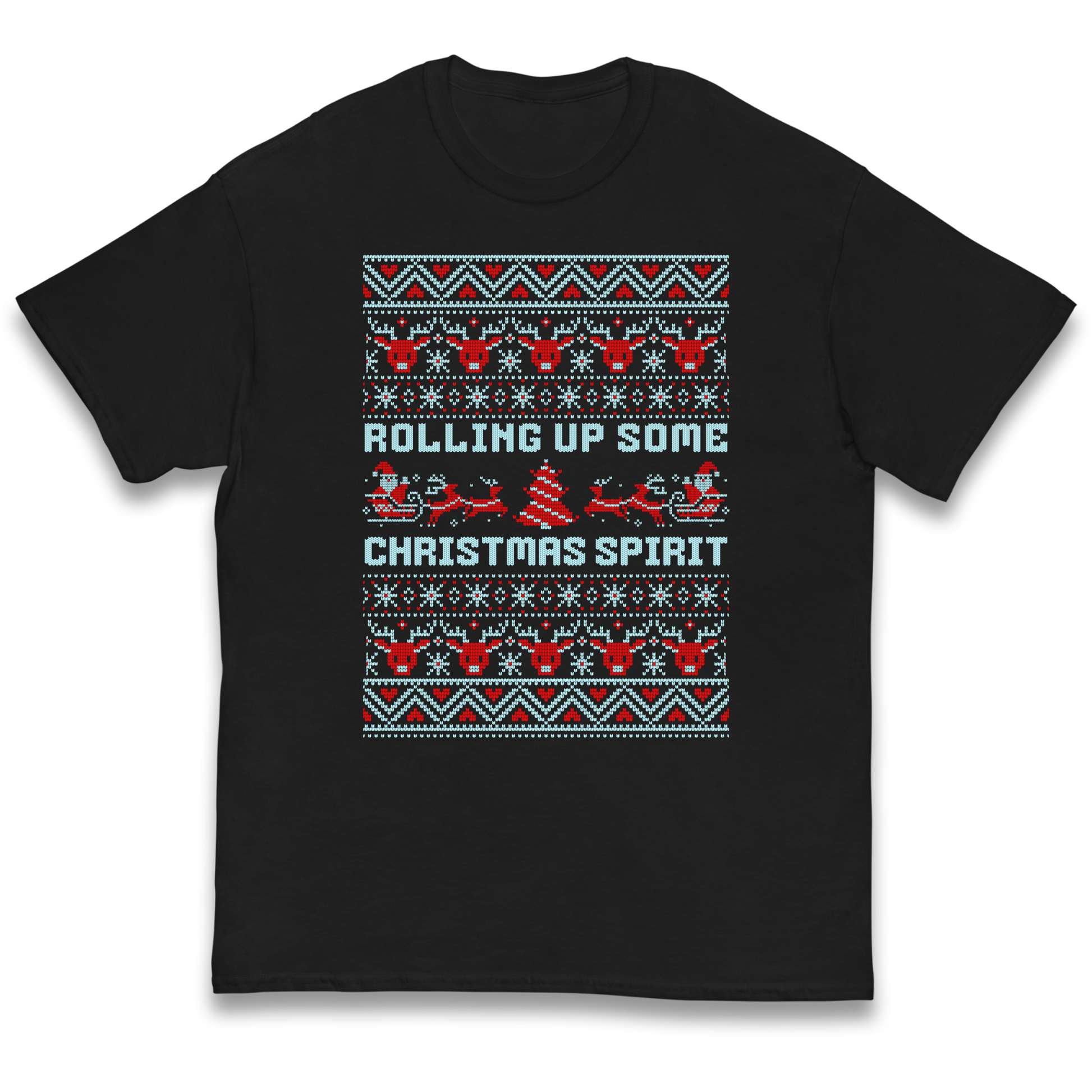 Rolling up Some Christmas Spirit kids t shirt