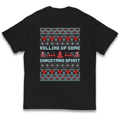 Rolling up Some Christmas Spirit kids t shirt