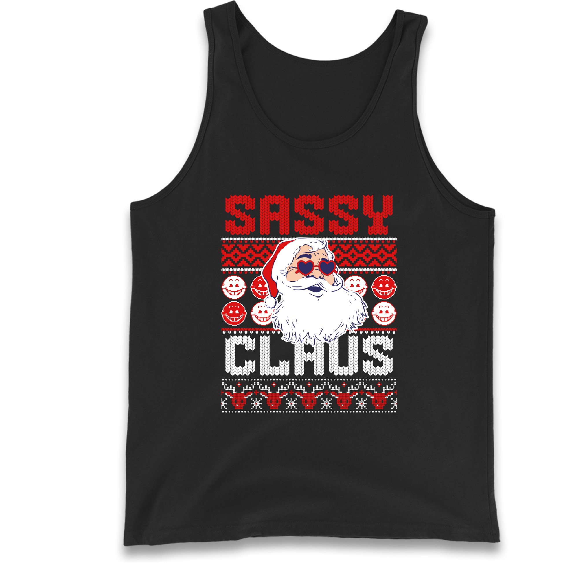Sassy Claus Santa Christmas Tank Top