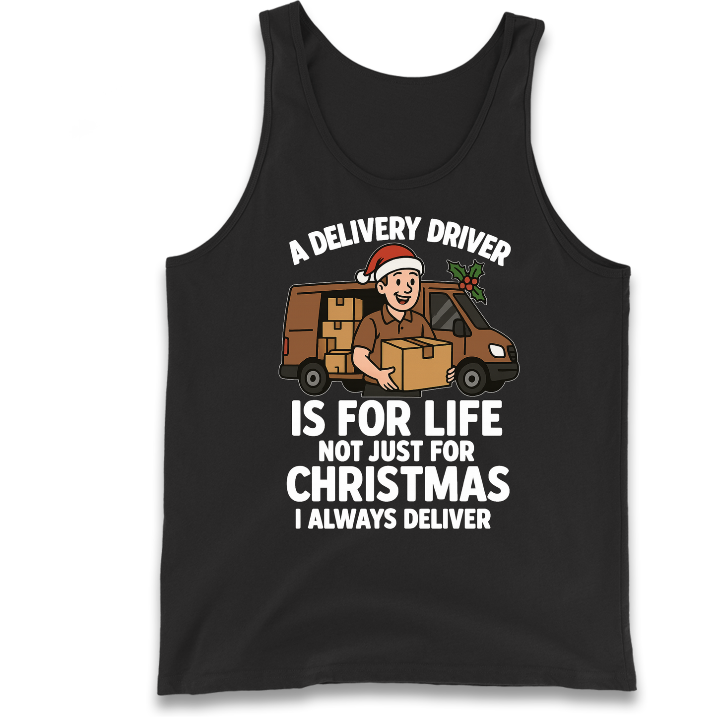 Delivery Driver Christmas Tank Top
