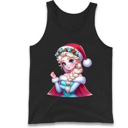 Elsa Frozen Santa Tank Top