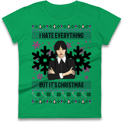 Wednesday addams Christmas Ladies Shirt