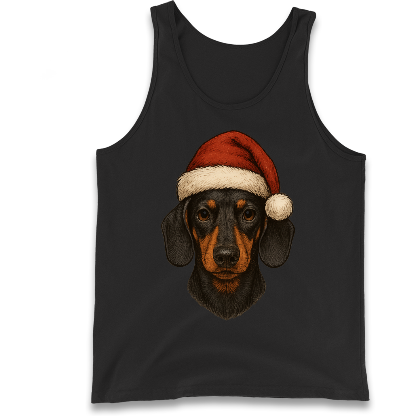 Sausage Dog Christmas Tank-Top