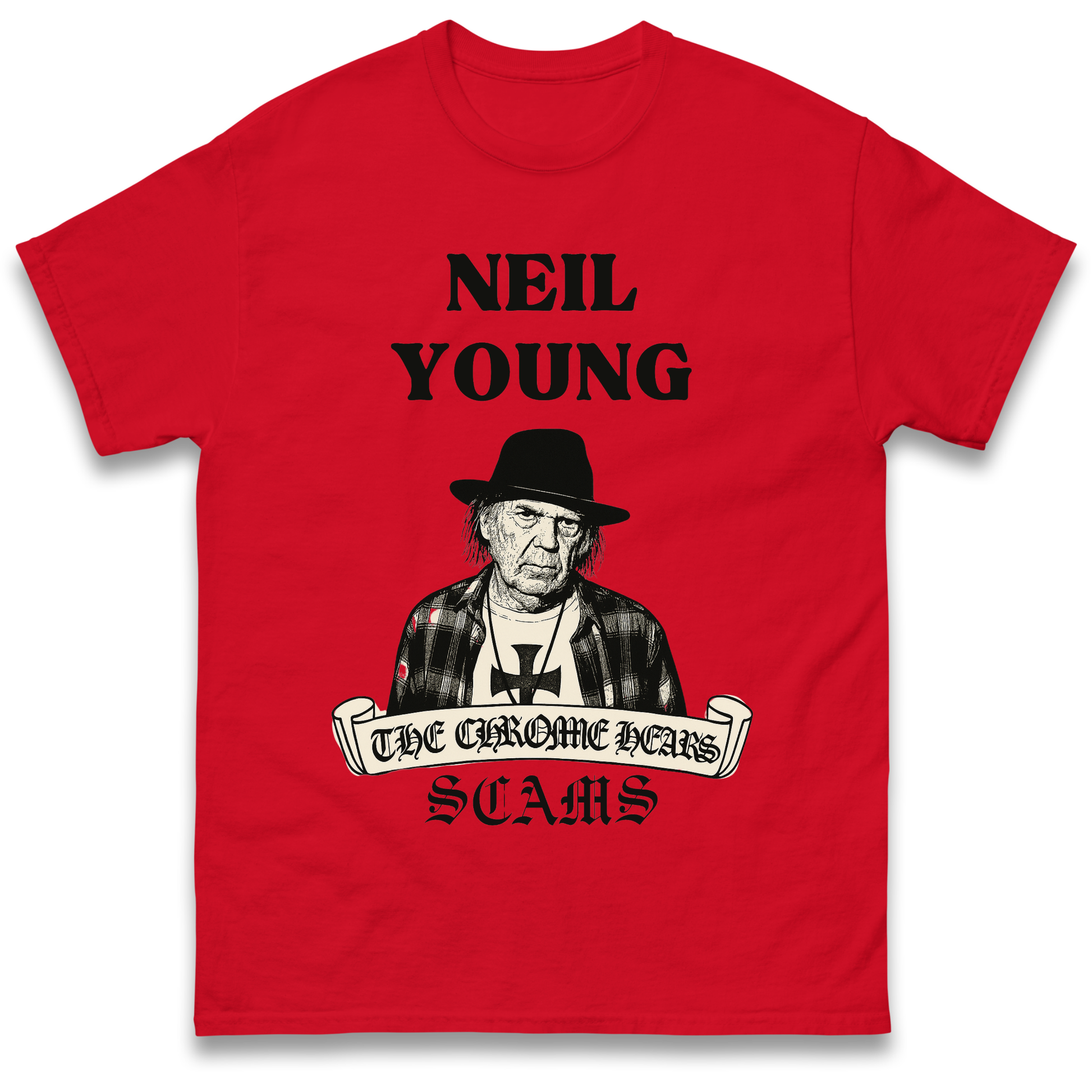 Neil Young and the Chrome Hearts T Shirt 