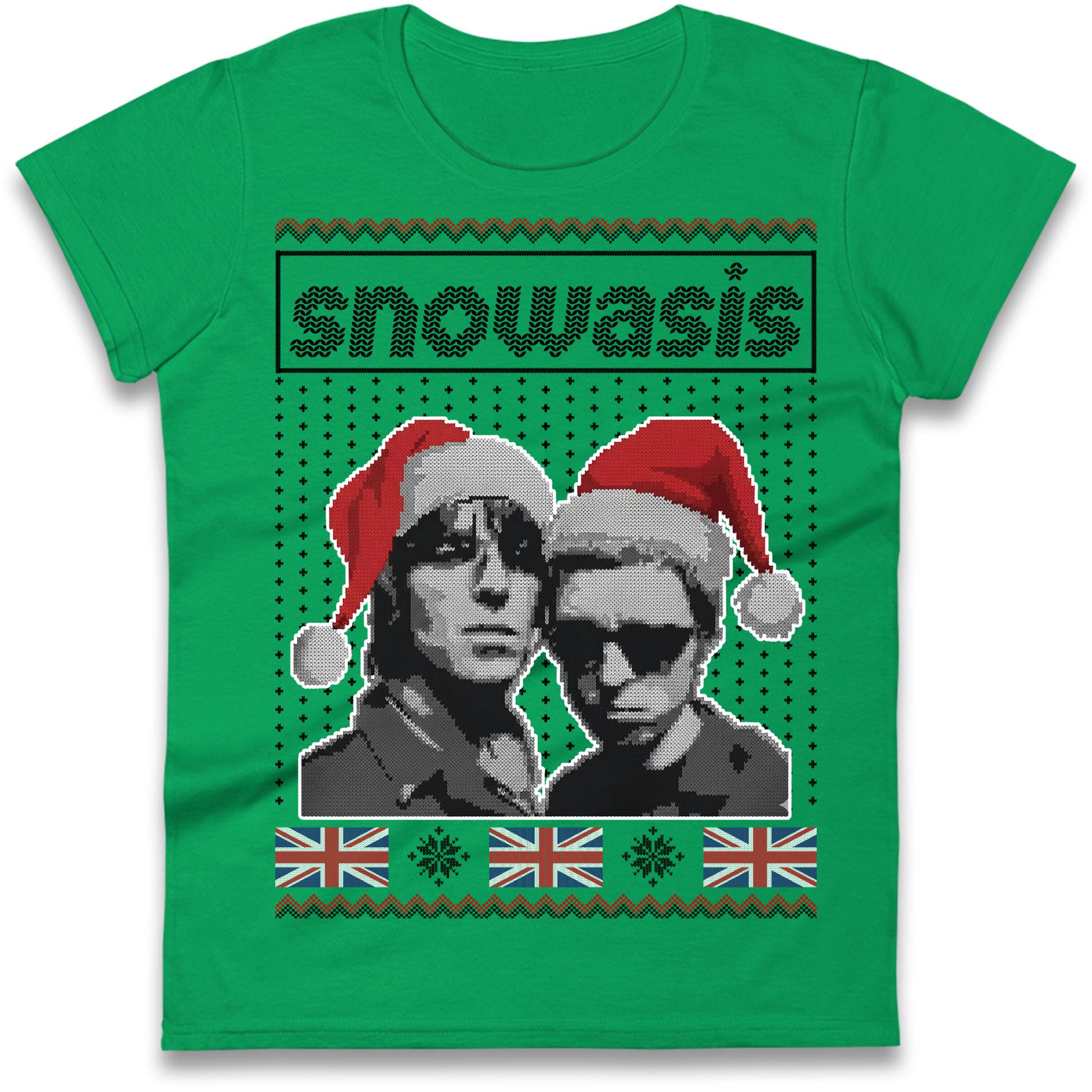 Snowasis Union Jack Christmas Ladies Shirt
