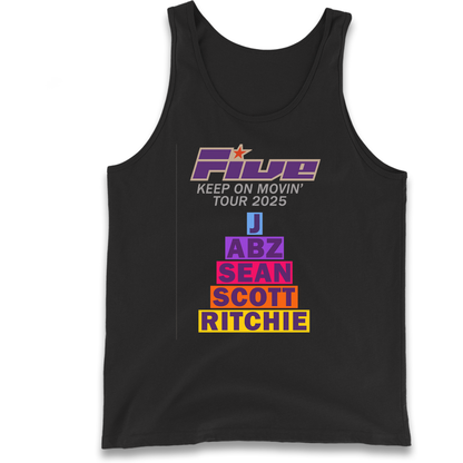 Five Keep On Movin' Tour 2025 Tank Top