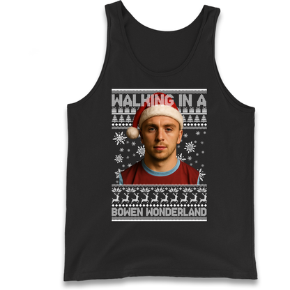 Jared Bowen walking in a Bowen Wonderland Christmas Tank Top