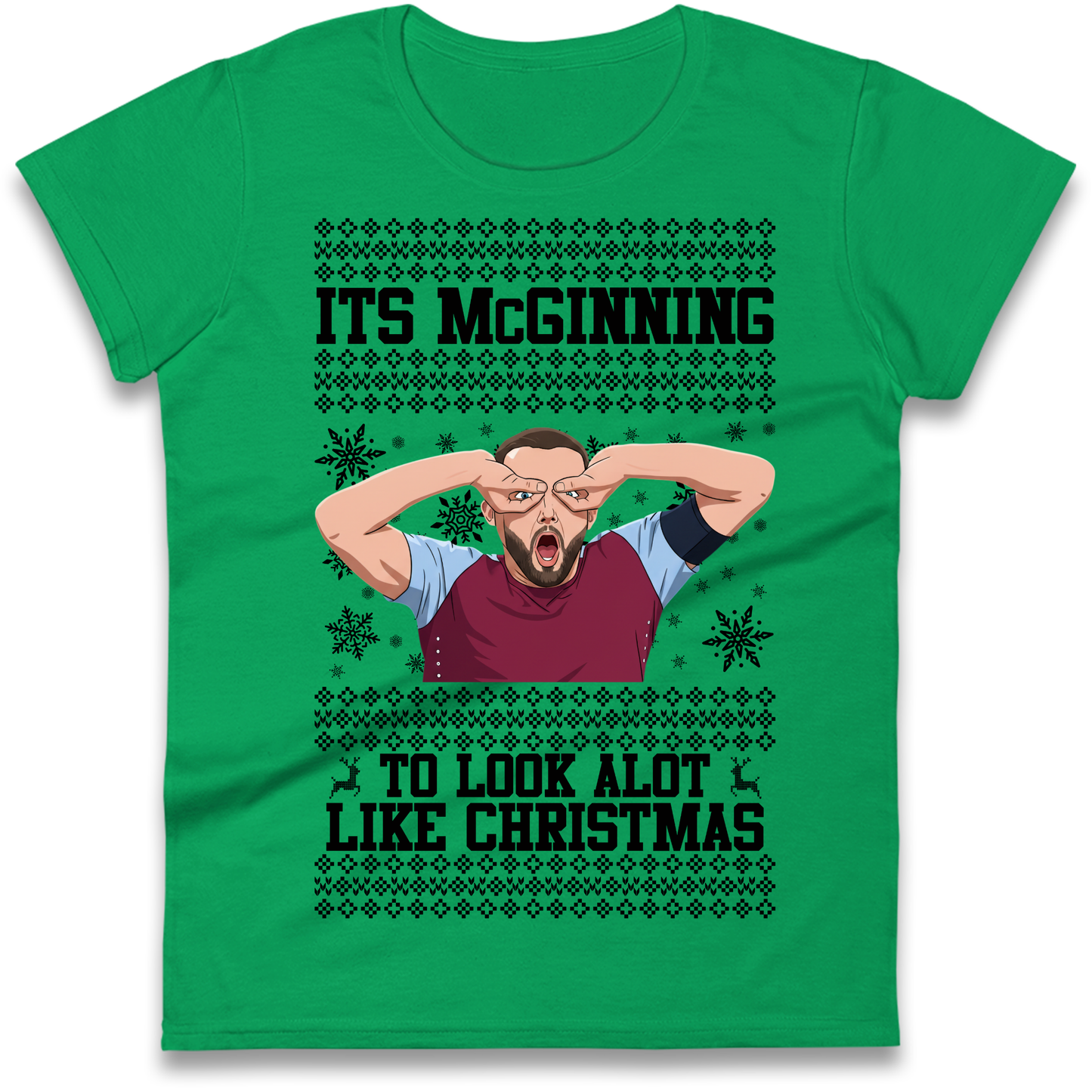 John McGinn Christmas Ladies Shirt
