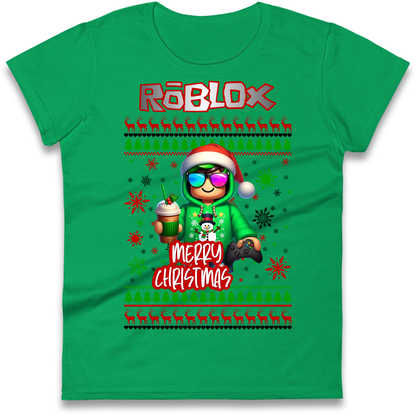 Roblox Merry Christmas Ladies Shirt