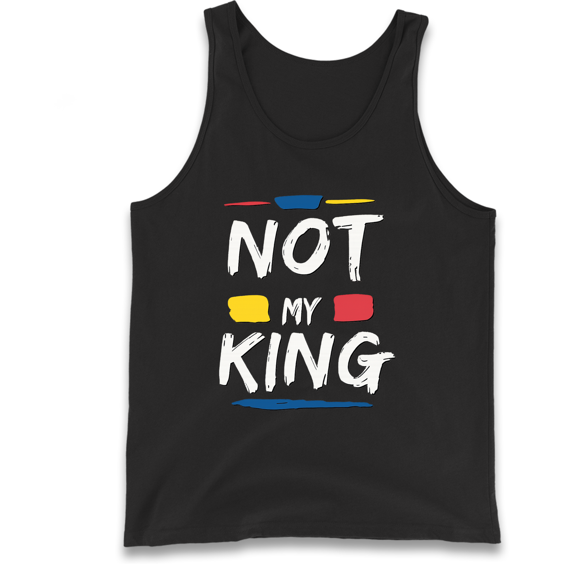 Not My King Slogan Tank Top