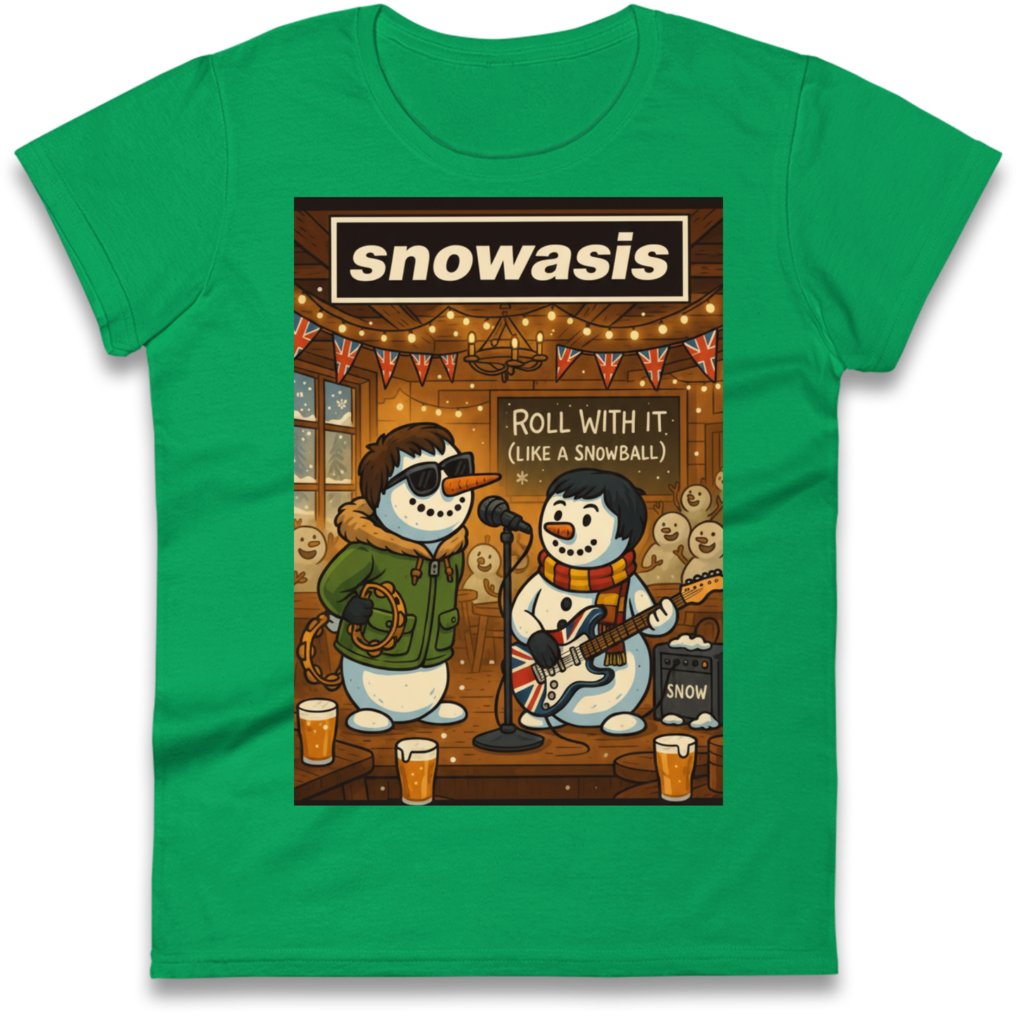 Snowasis Roll Christmas Ladies Shirt