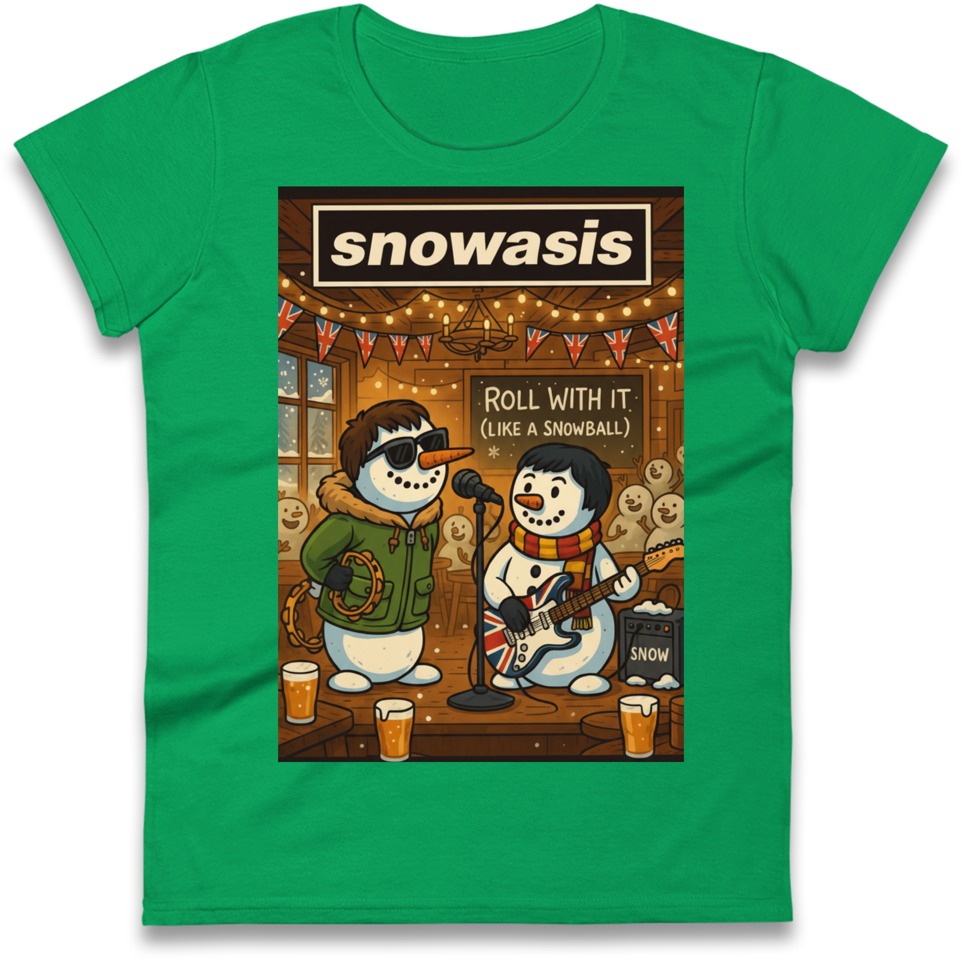 Snowasis Roll Christmas Ladies Shirt