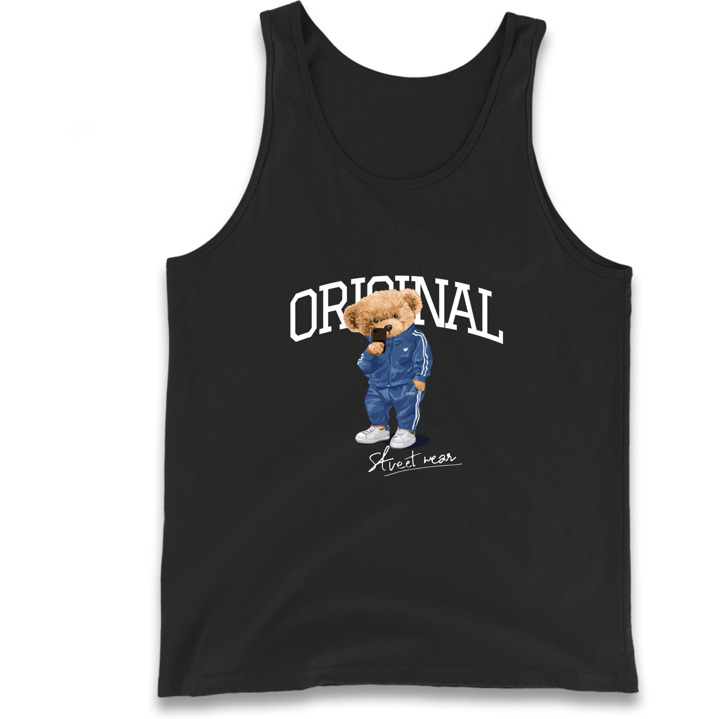 Teddy Bear Original Streetwear Tank Top