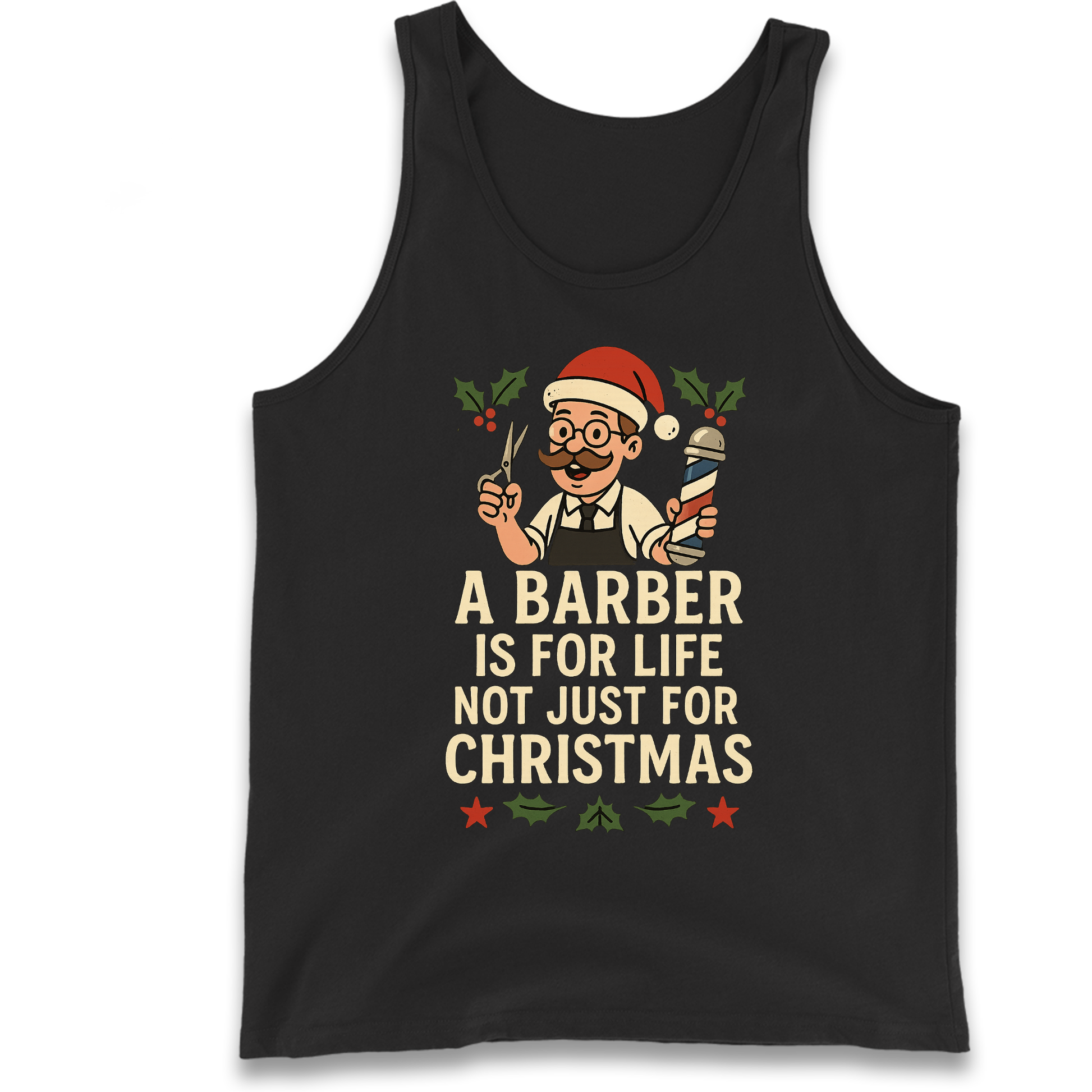 Barber Christmas Tank Top